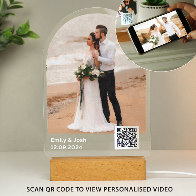 Personalised QR Photo Upload LED Light