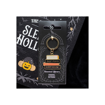 The Haunted Library Book Stack Keyring