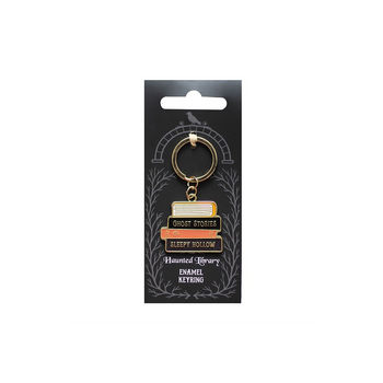 The Haunted Library Book Stack Keyring