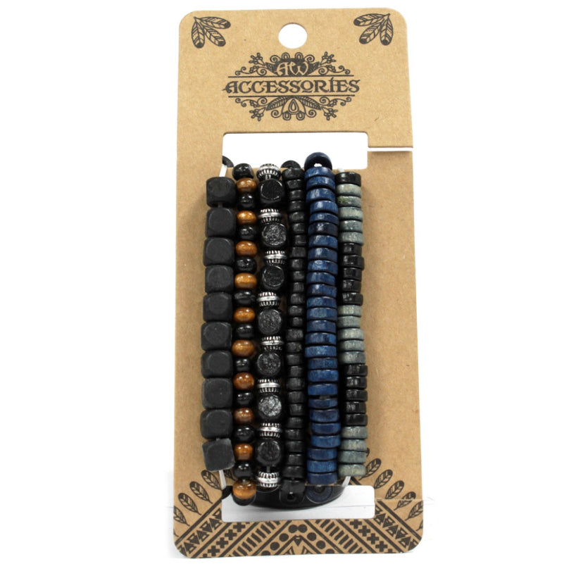 Mens Bracelet Sets - Moody & Blue (asst)