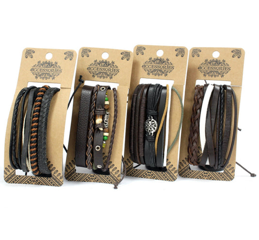 Mens Bracelet Sets - Dark & Handsome (asst