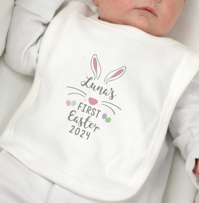 Personalised First Easter Babys Bib