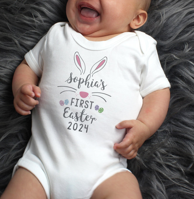 Personalised My First Easter Baby Vest