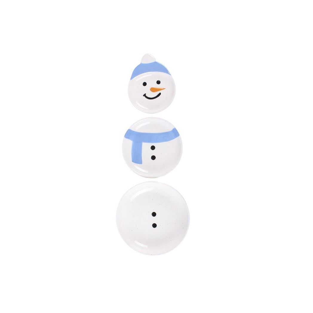 Set of 3 Winter Snowmen Stacking Bowls