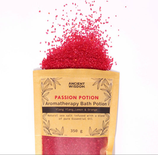 Aromatherapy Bath Potion in Kraft Bag 350g - Passion
