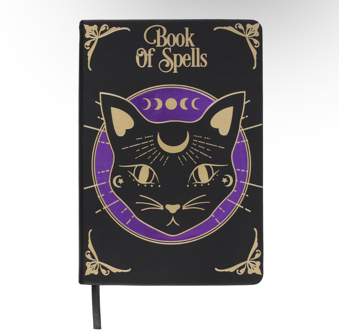 Mystic Mog Book of Spells A5 Notebook