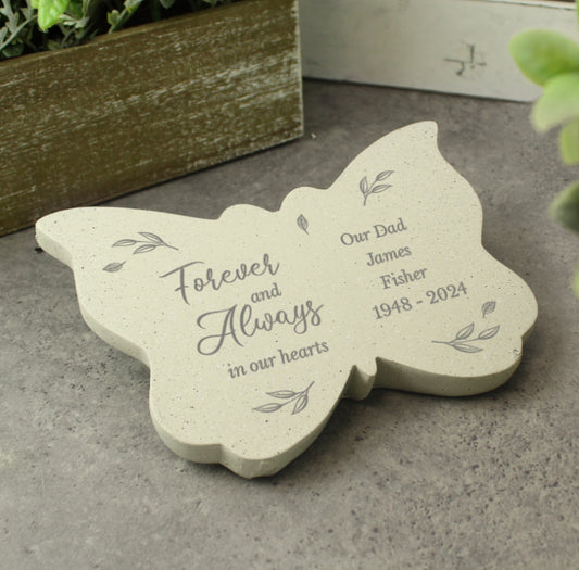 Personalised Forever and Always Memorial Butterfly