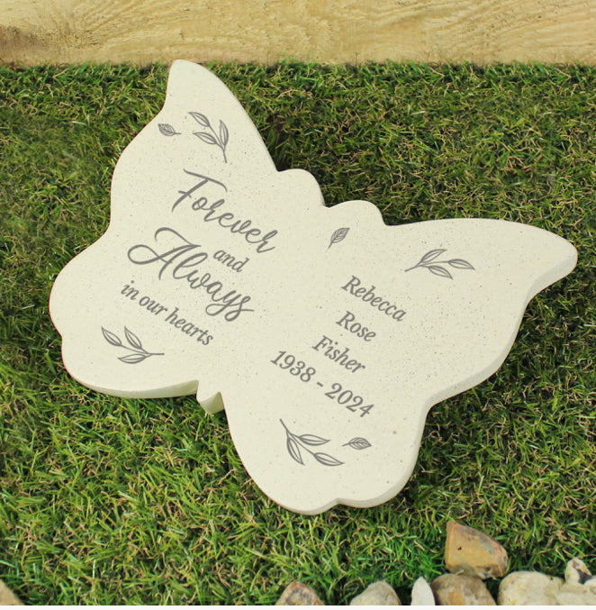 Personalised Forever and Always Memorial Butterfly