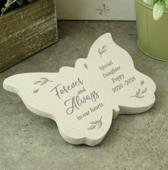 Personalised Forever and Always Memorial Butterfly