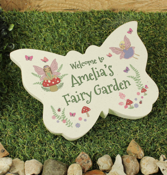 Personalised Fairy Garden Butterfly Ornament