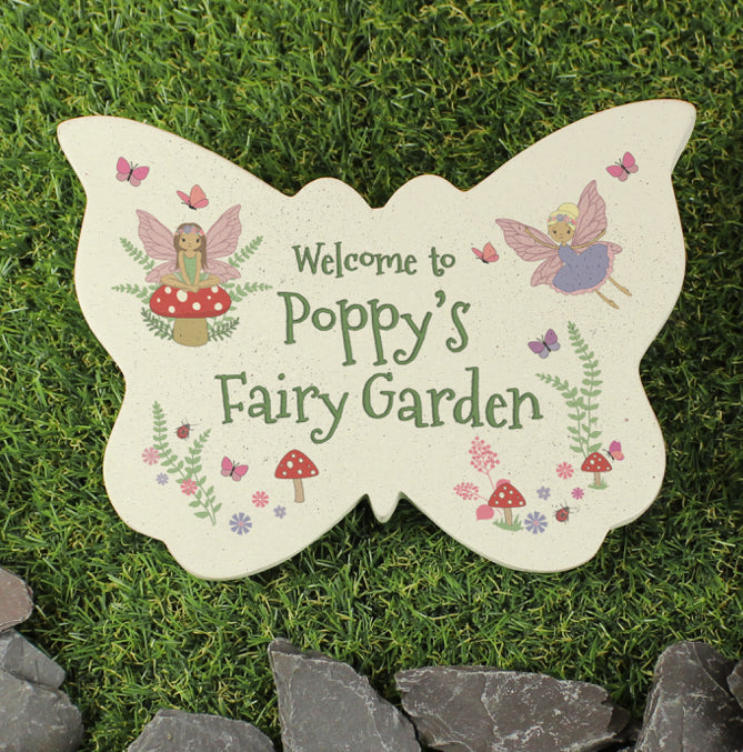 Personalised Fairy Garden Butterfly Ornament