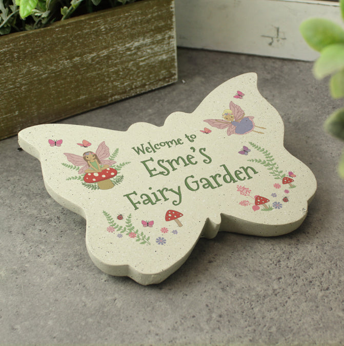 Personalised Fairy Garden Butterfly Ornament