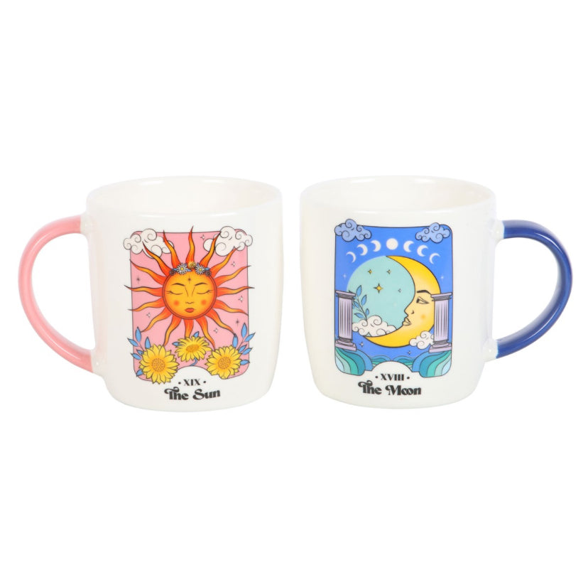 Sun and Moon Celestial Mug Set