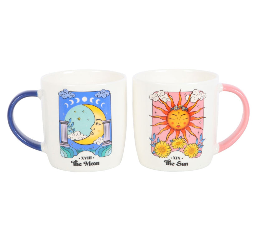 Sun and Moon Celestial Mug Set