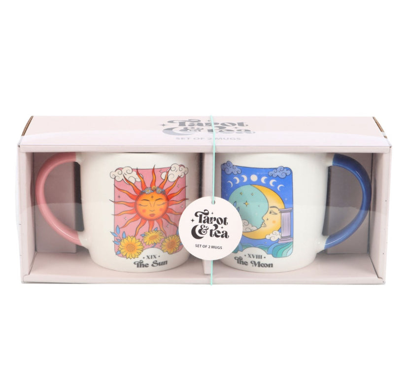 Sun and Moon Celestial Mug Set