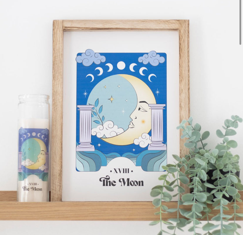 The Moon Celestial Framed Wall Print