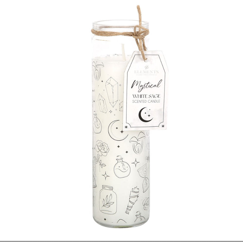 Mystical White Sage Tube Candle