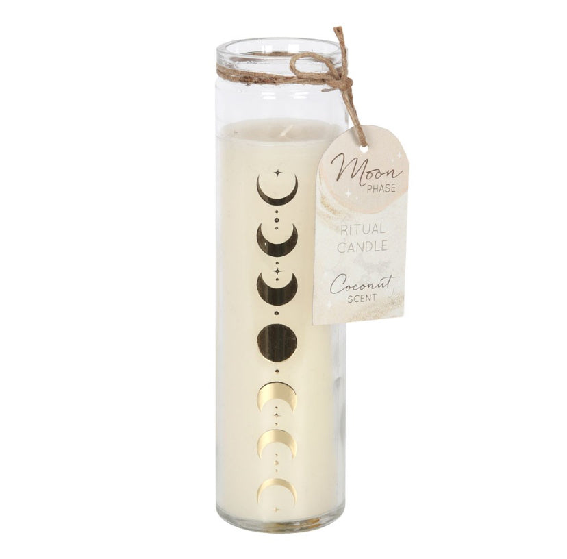 Moon Phase Coconut Tube Candle