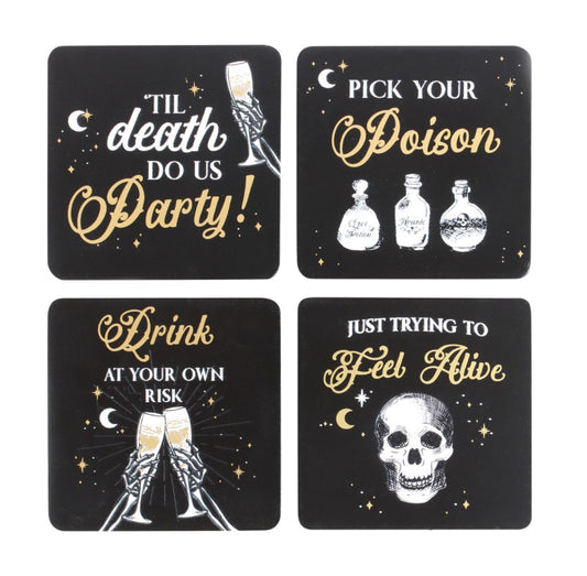 Til Death Do Us Party Coaster Set