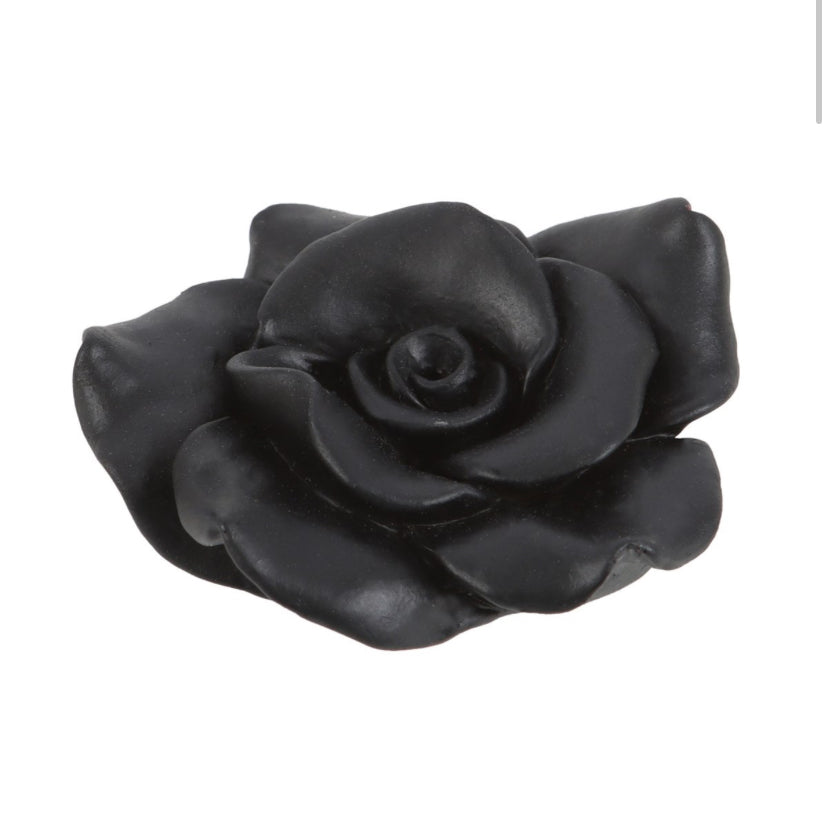 Black Rose Resin Incense Stick Holder