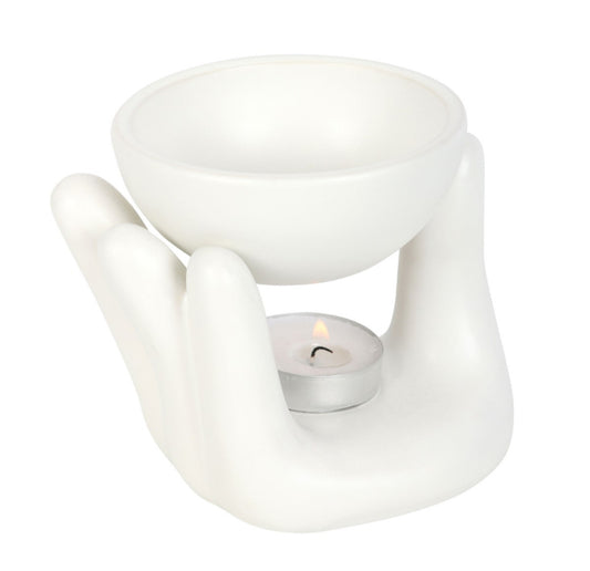 White Hand Ceramic Oil Burner