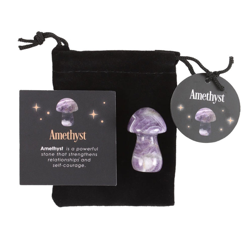 Magical Amethyst Crystal Mushroom