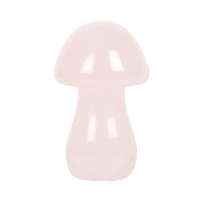 Magical Rose Quartz Crystal Mushroom