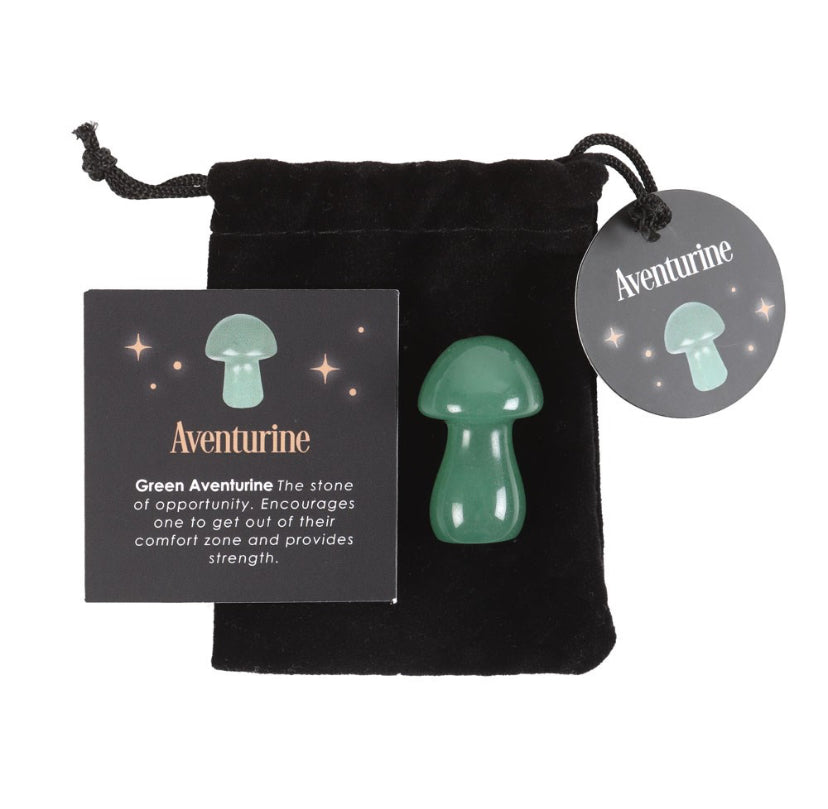 Magical Aventurine Crystal Mushroom