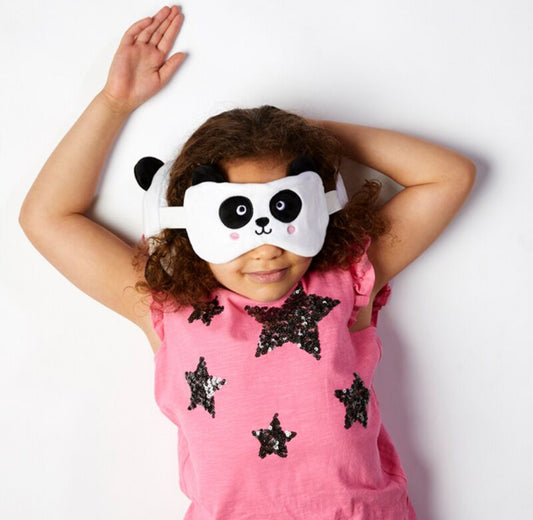 Relaxeazzz Travel Pillow & Eye Mask - Panda
