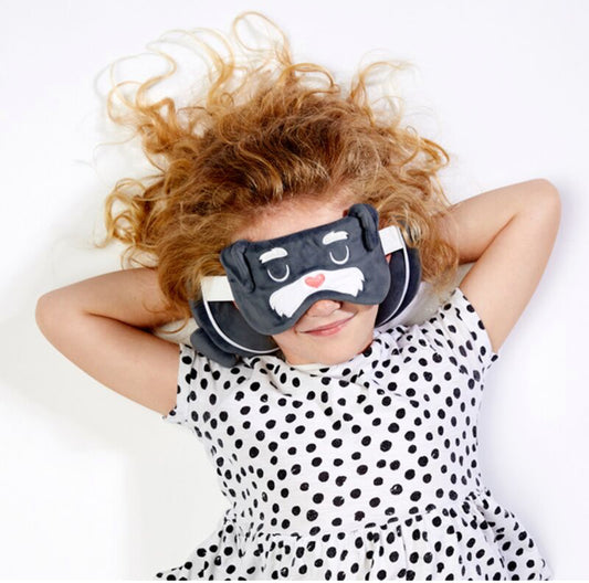 Relaxeazzz Travel Pillow & Eye Mask - Dog Squad