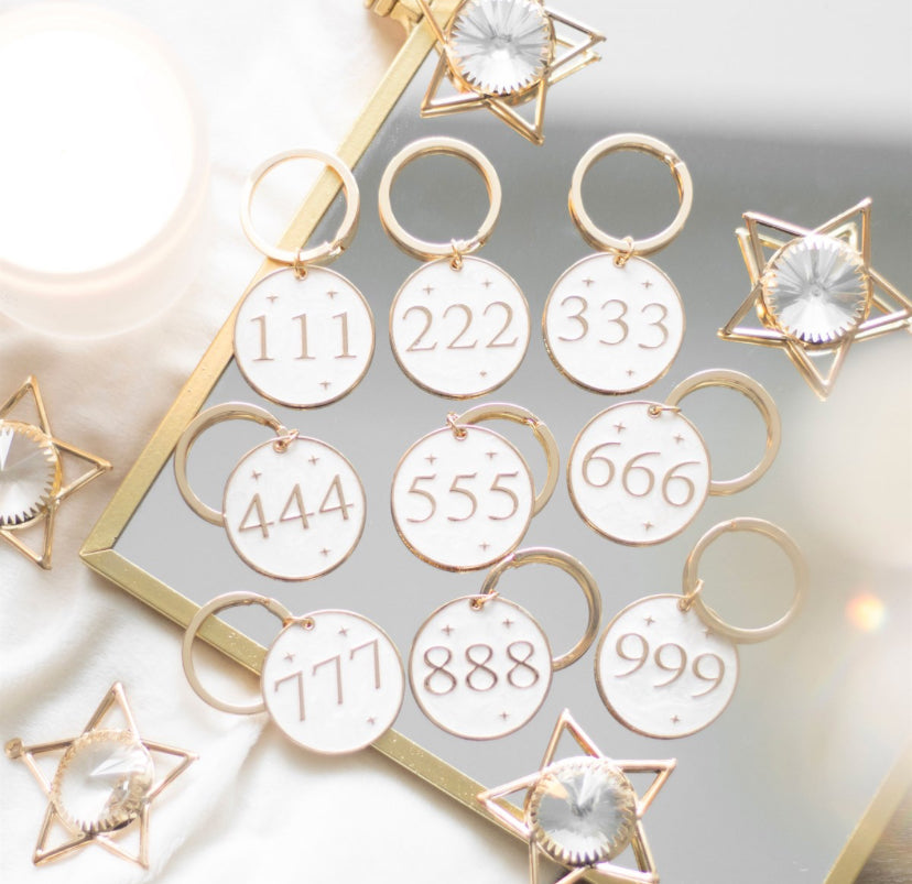 111 Angel Number Keyring