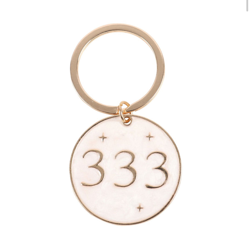 333 Angel Number Keyring