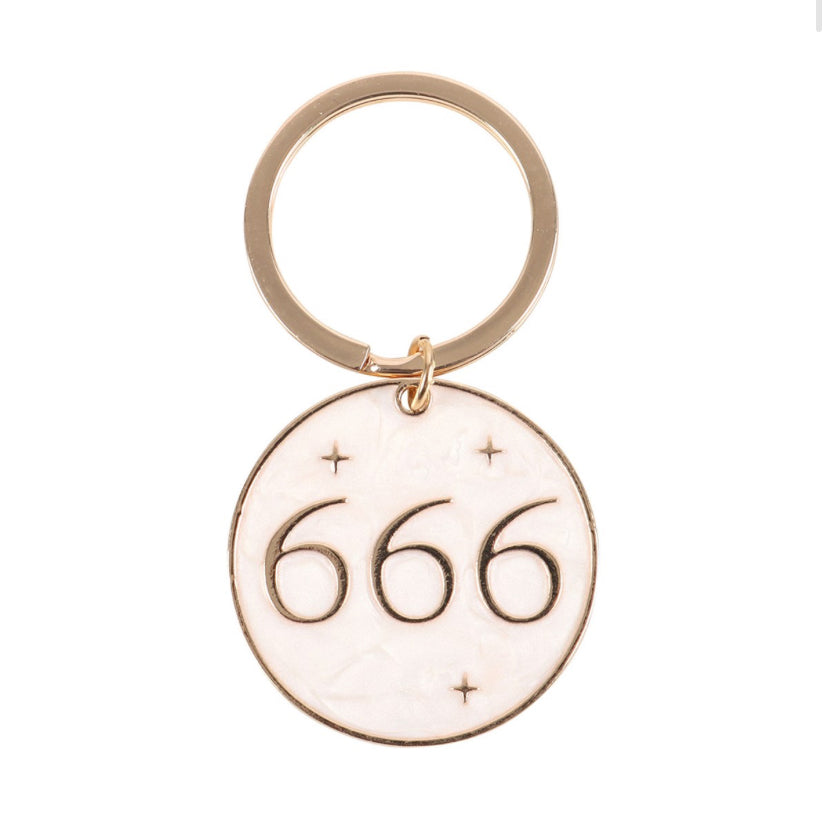 666 Angel Number Keyring