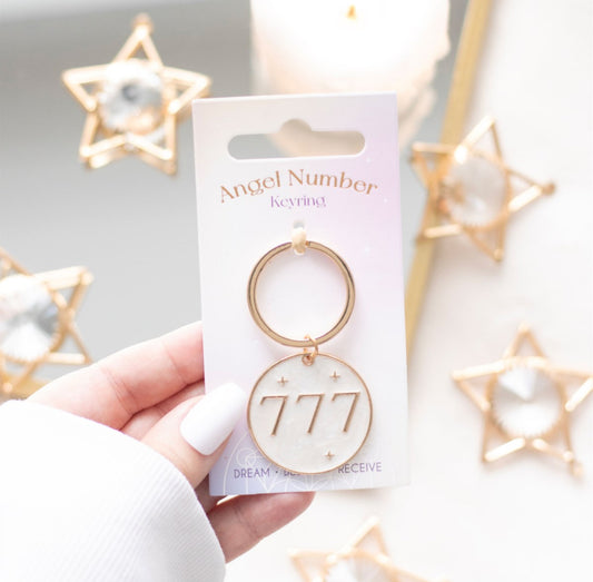 777 Angel Number Keyring