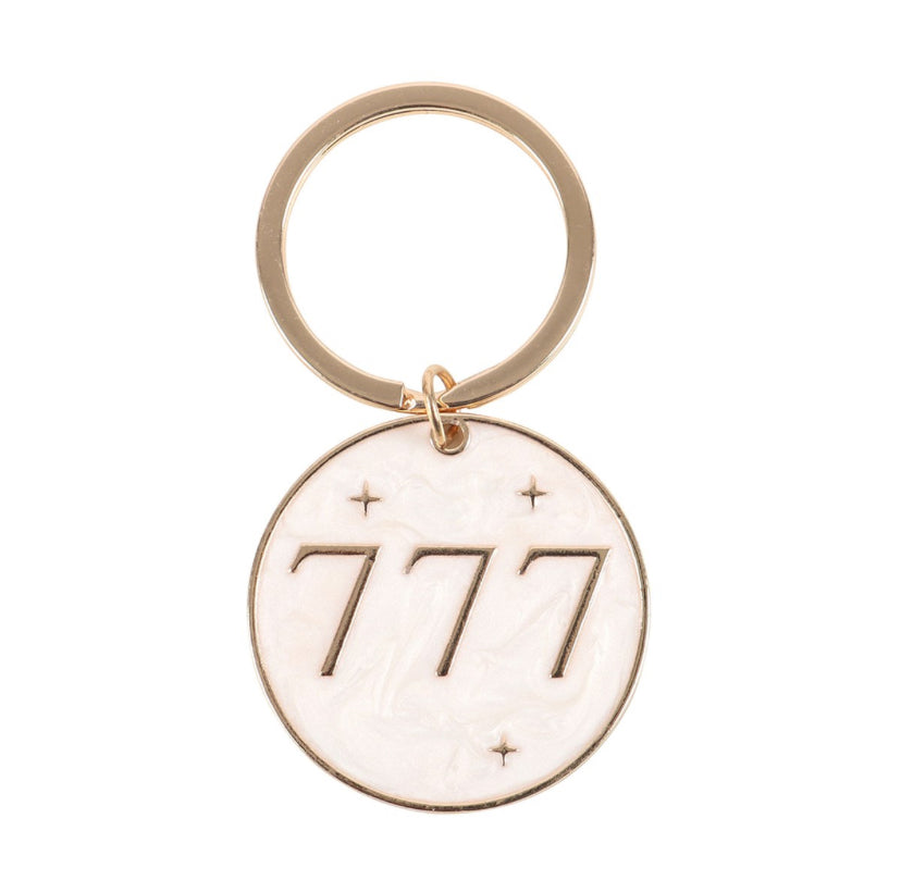 777 Angel Number Keyring