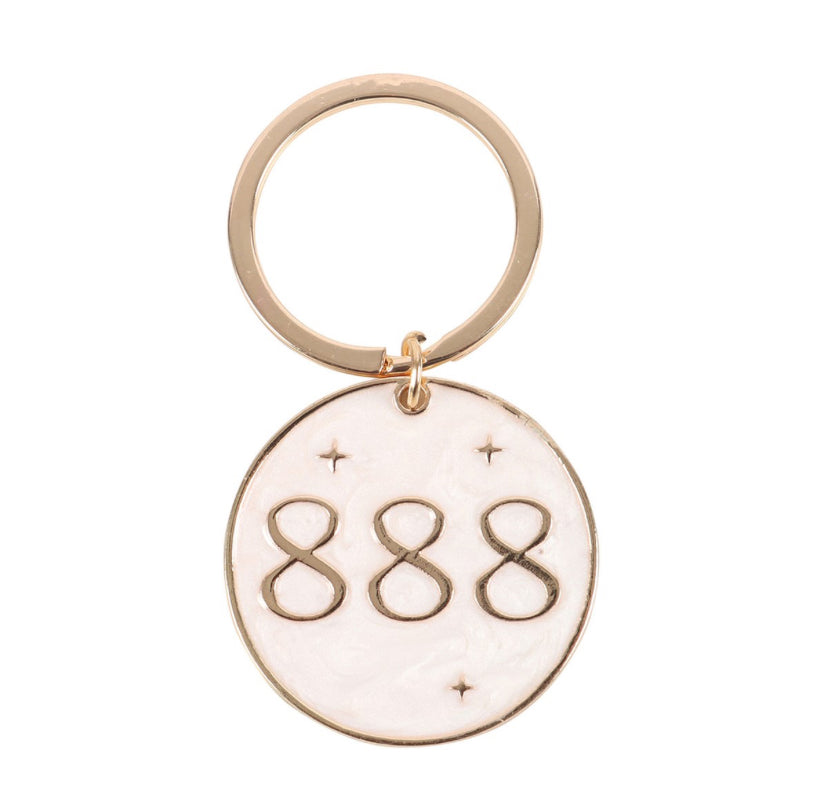 888 Angel Number Keyring