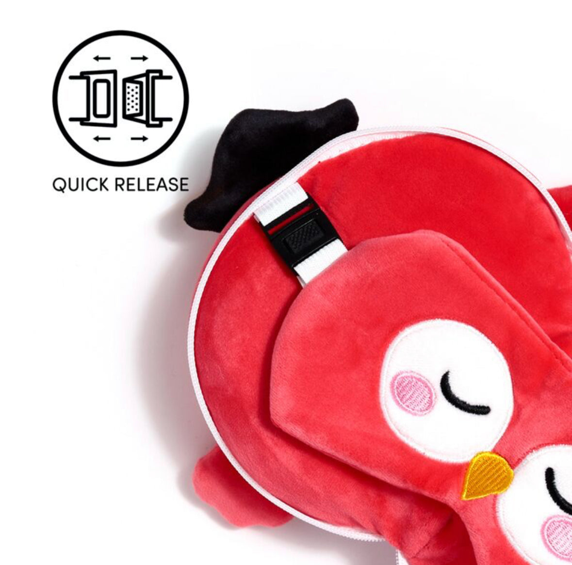 Relaxeazzz Travel Pillow & Eye Mask - Jolly Joger Pirate Bembo the Parrot