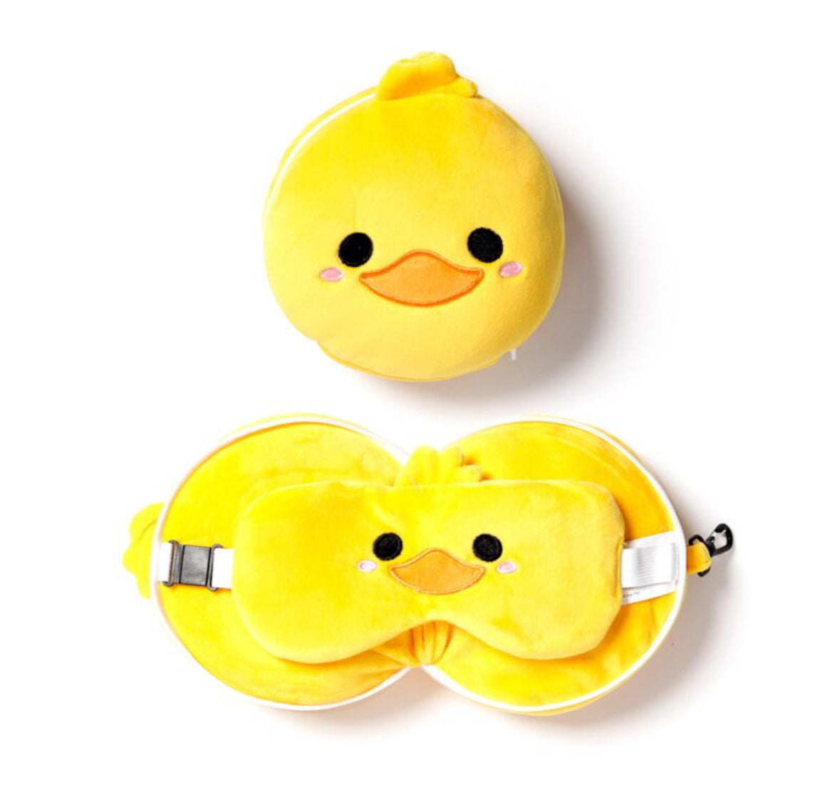 Relaxeazzz Travel Pillow & Eye Mask - Duck
