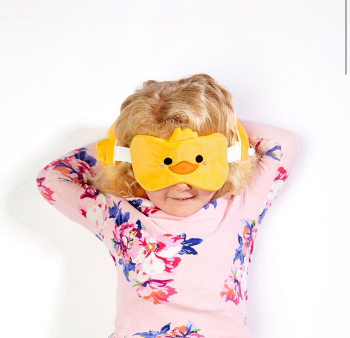 Relaxeazzz Travel Pillow & Eye Mask - Duck