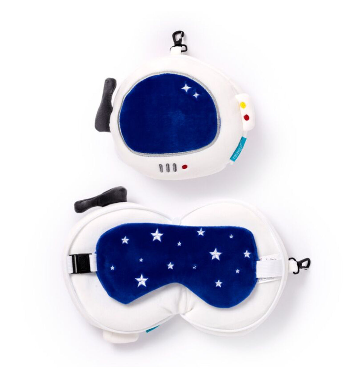 Relaxeazzz Travel Pillow & Eye Mask - Space Cadet