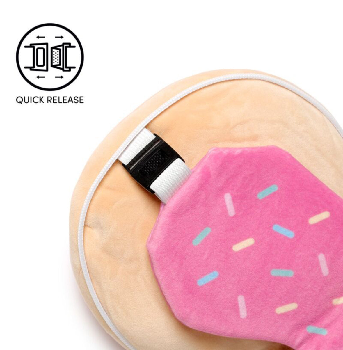 Relaxeazzz Travel Pillow & Eye Mask - Adorasnacks Donut