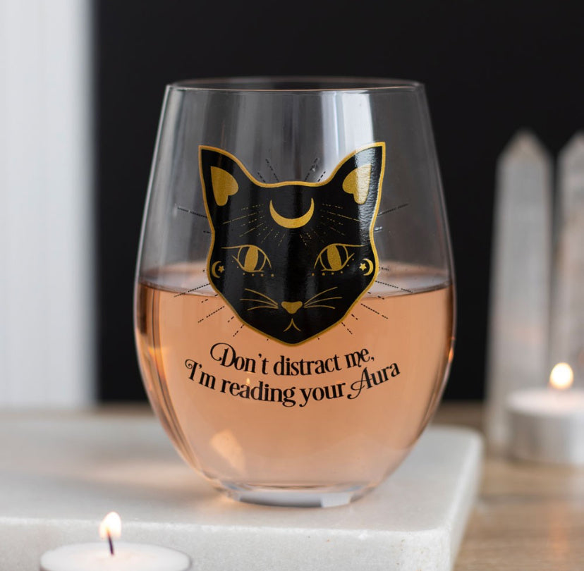 Reading Your Aura Stemless Wine Glass