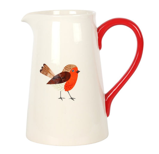 Large Robin Flower Jug