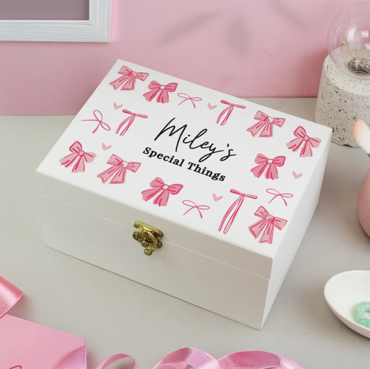 Personalised Bow Storage Box