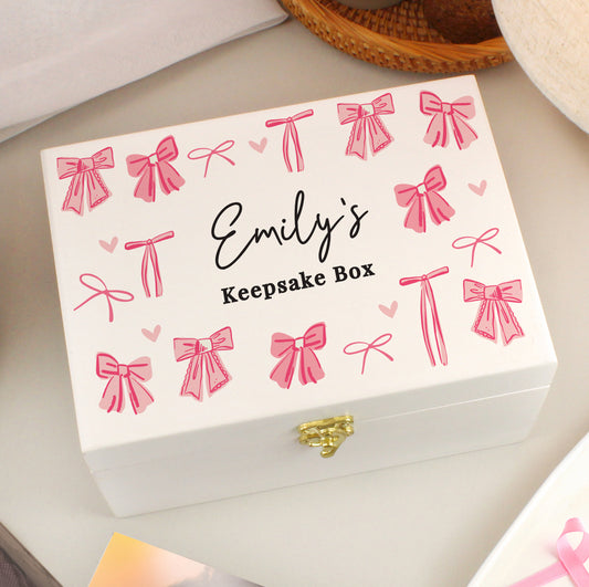 Personalised Bow Storage Box