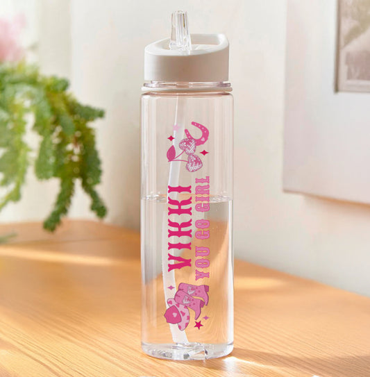 Personalised Cowgirl Water Bottle