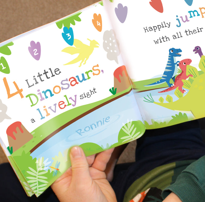 Personalised Dinosaur Book & Stacking Toy