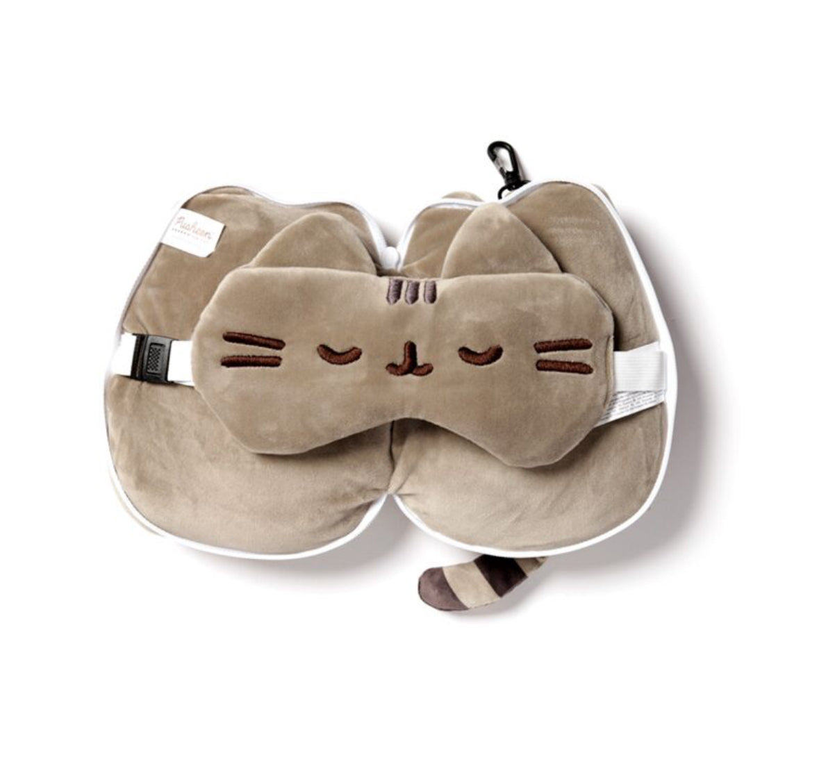 Relaxeazzz Travel Pillow & Eye Mask - Pusheen the Cat