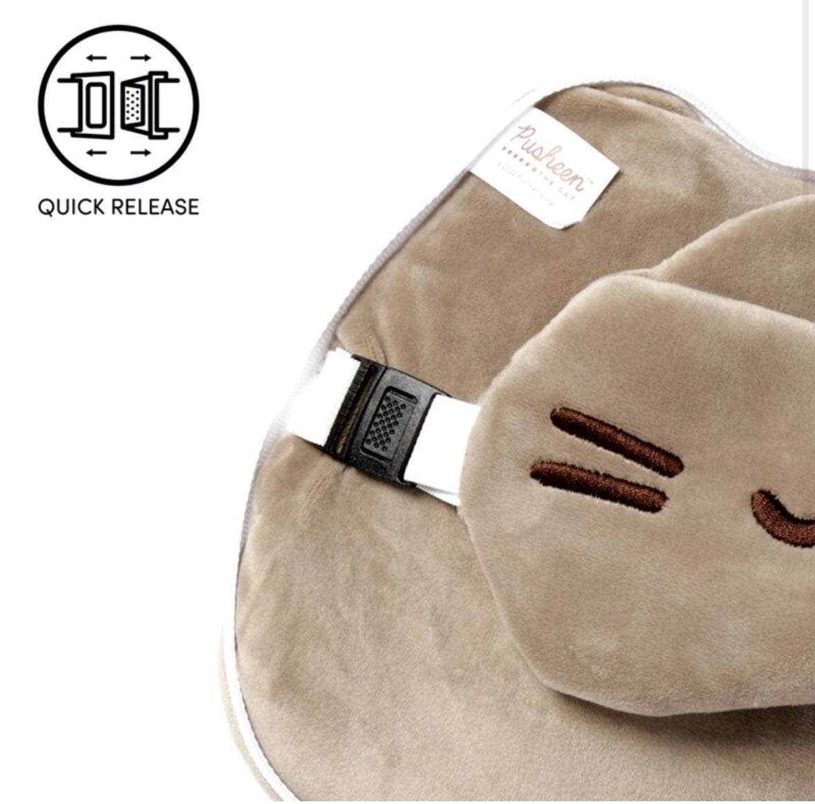 Relaxeazzz Travel Pillow & Eye Mask - Pusheen the Cat