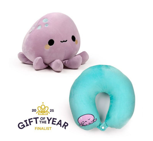 2-in-1 Swapseazzz Travel Pillow and Plush Toy - Wendy the Octopus Adoramals Ocean